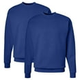 thumbnail image 1 of 2 Pack deep Royal Hanes Crewneck Sweatshirt Pullover Fleece, 1 of 1