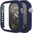 thumbnail image 1 of 2 Pack ePACKS for Apple Watch Case 41mm Series 7 Premium Soft Flexible TPU Thin Lightweight Protective Bumper Cover Protector for iWatch - Blue, 1 of 6