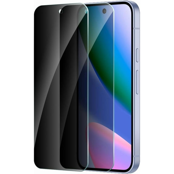 2 Pack for Google Pixel 10/10 Pro Privacy Screen Protector, Anti Spy Tempered Glass 9H Hardness Film, Scratch Resistant