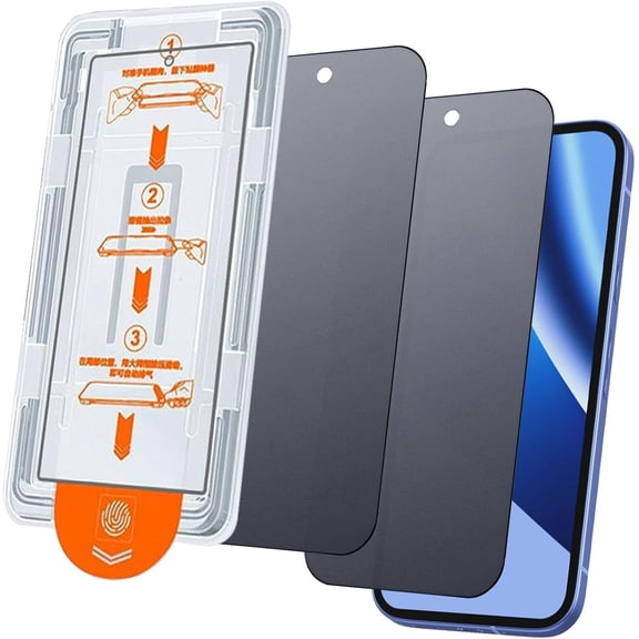 2 Pack for Google Pixel 10a Matte Privacy Screen Protector Anti-Spy Tempered Glass Anti Glare Film Easy Installation 6.3 inch