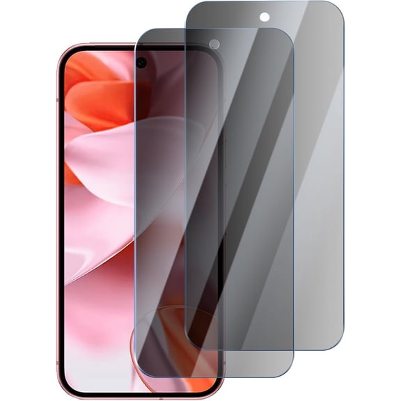 2 Pack for Google Pixel 9/Pixel 9 Pro Privacy Screen Protector, Anti Spy Tempered Glass 9H Hardness Film, Scratch Resistant