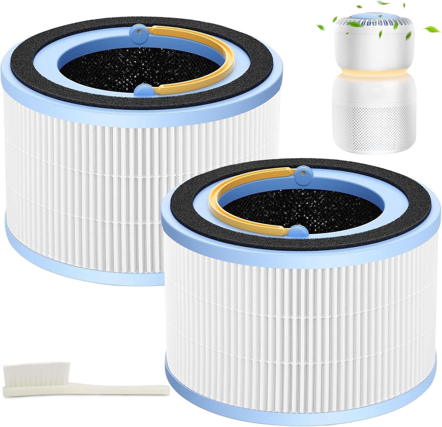 2 Pack for LEVOIT Sprout Filter Replacement, Compatible with LEVOIT Sprout, 3 layer Filter, True 360? 3-Stage Filtration, Part No. LRF-B851-WNA