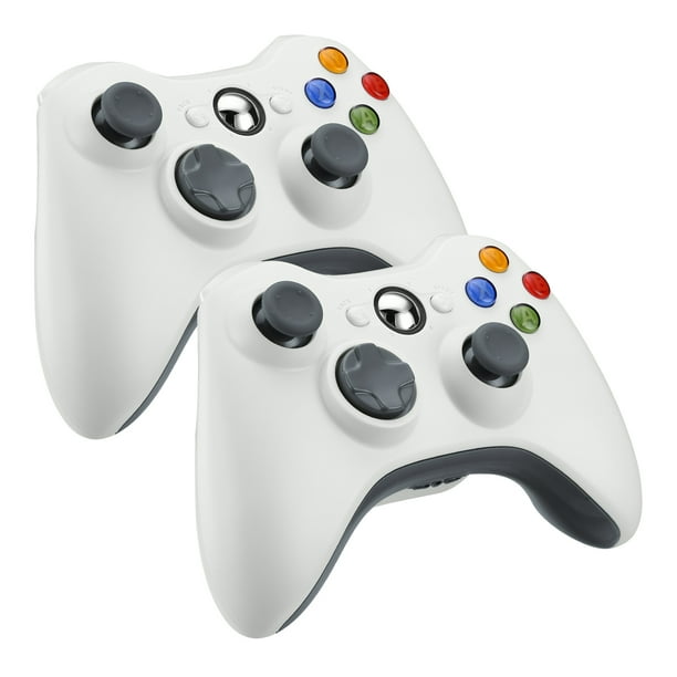 2Pack for Microsoft Xbox 360 Gaming Wireless Controller, White