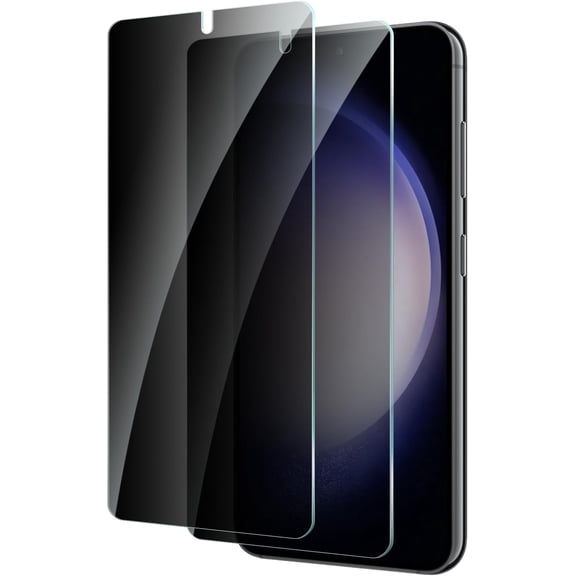 2 Pack for Samsung Galaxy S23 Privacy Screen Protector, Anti Spy Tempered Glass 9H Hardness Film, Scratch Resistant