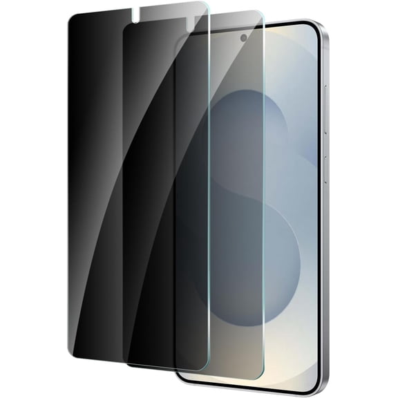 2 Pack for Samsung Galaxy S25 Plus/S25+ Privacy Screen Protector, Anti Spy Tempered Glass 9H Hardness Film, Scratch Resistant
