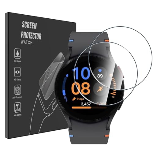 (2 Pack for Samsung Galaxy Watch FE 40mm Screen Protector Tempered Glass,Anti-Scratch,HD Clear,Bubble Free for Galaxy Watch FE 40mm Tempered Glass