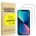 thumbnail image 1 of 2 Pack for iPhone 13 mini Screen Protector, 9H Clear Tempered Glass Screen Protector for iPhone 13 mini, Easy Installation, Bubble Free, 1 of 7