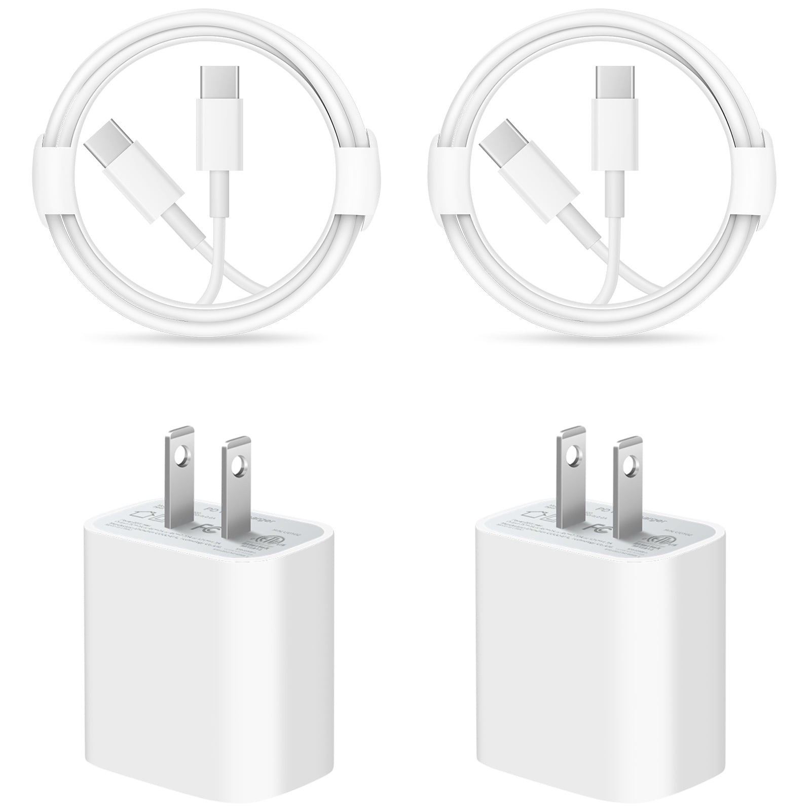 2 Pack iPhone 15 ChargerUSB C ChargerApple MFi CertifiediPad Pro