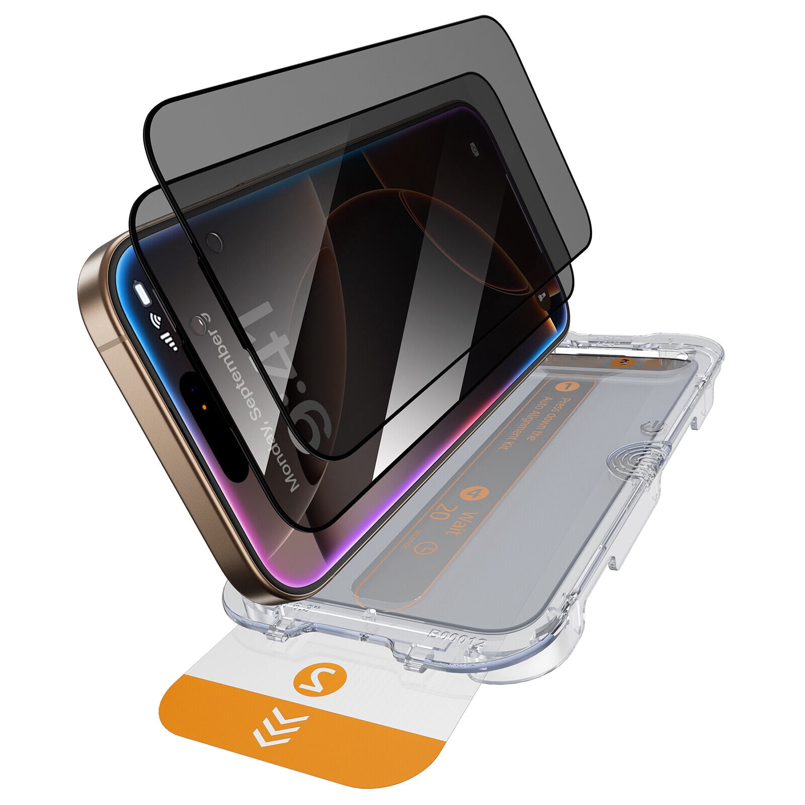 Aazon.co: BAZO Copatible With IPhone 15 Pro Ax Privacy Screen Protector, [Durability] [Anti - View #14