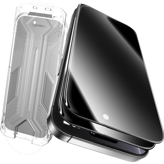 for 2 Pack for iPhone 16 Pro Max Privacy Screen Protector Tempered Glass:9H+ Durable, Auto Positioning, Bubble Free, High Definition, Easy Installation