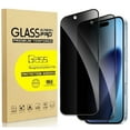 thumbnail image 1 of 2 Pack iPhone 17 Pro Privacy Screen Protector, 9H Anti Spy Dark Tempered Glass Screen Protector for iPhone 17 Pro, Easy Installation, Bubble Free, 1 of 8