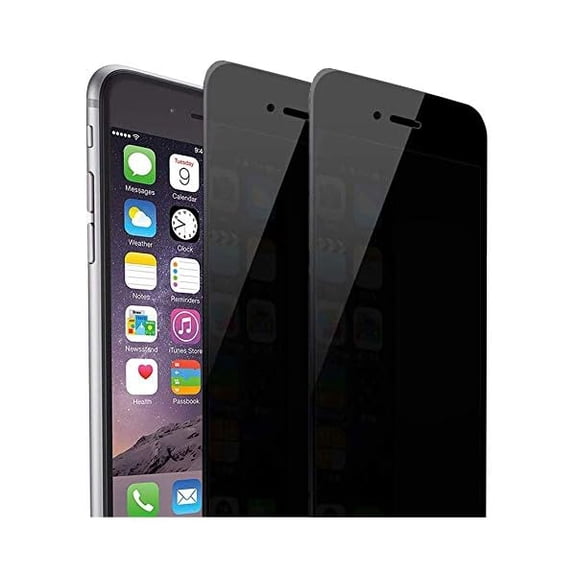 [2 Pack] for iPhone 8 Plus iPhone 7 Plus Privacy Screen Protector, Tempered Glass Scratch-Resistant 9H Hardness Bubble Free Black Film Screen Protector for Apple iPhone 7 Plus, 8 Plus