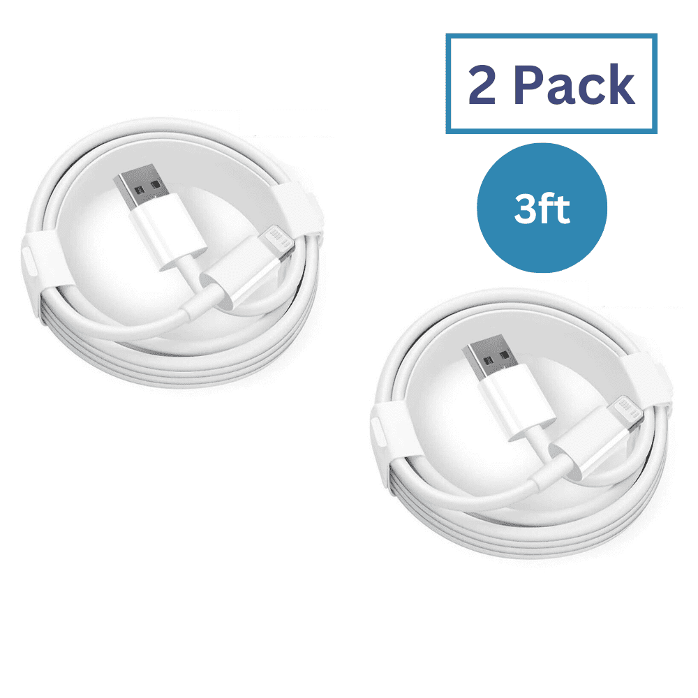 (2 Pack) iPhone Charger Cord 3FT, Lightning Cable 3FT USB Fast Charging