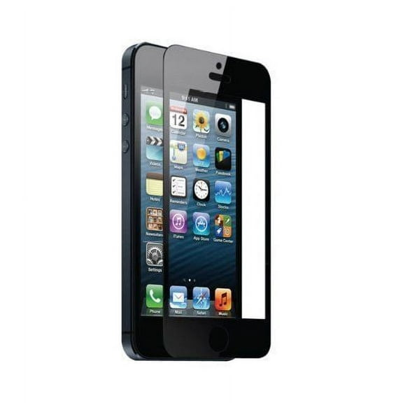 [2-Pack] For iPhone SE (2016 Release) - SuperGuardZ Tempered Glass Screen Protector, Full Screen Coverage, 9H, Anti-Scratch, Anti-Bubble, Anti-Fingerprint [Black]