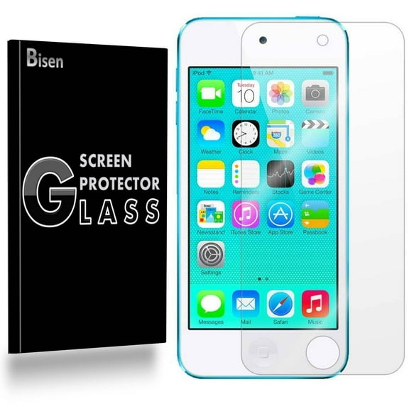 [2-Pack] iPod Touch 6 (6th Gen) / iPod Touch 5 BISEN Tempered Glass Screen Protector, Anti-Scratch, Anti-Shock, Shatterproof, Bubble Free