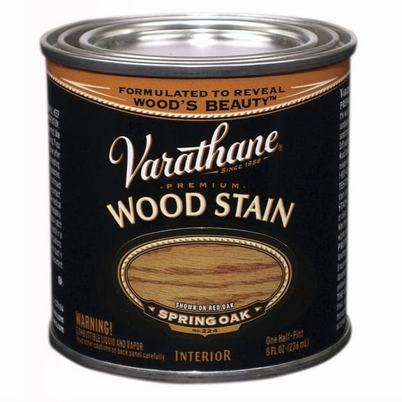 2-Pack of 1/2 pt Rust-Oleum 211792 Spring Oak Varathane Oil-Based Interior Wood Stain