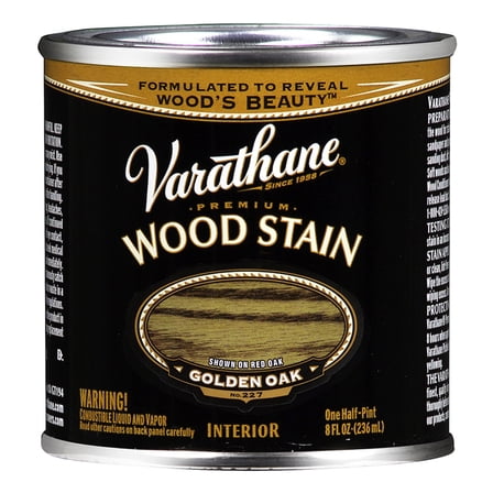 2-Pack of 1/2 pt Rust-Oleum 211793 Golden Oak Varathane Oil-Based Interior Wood Stain