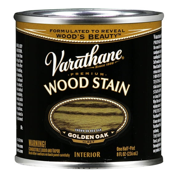 2-Pack of 1/2 pt Rust-Oleum 211793 Golden Oak Varathane Oil-Based Interior Wood Stain