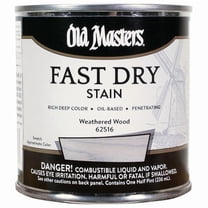 2-Pack of 1/2Pt Old Masters 62516 Weathered Wood Fast Dry Stain Oil-Based Wood Stain