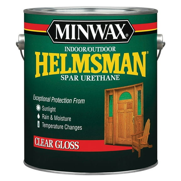 2-Pack of 1 gal Minwax 13200 Clear Helmsman Indoor/Outdoor Spar Urethane, Gloss