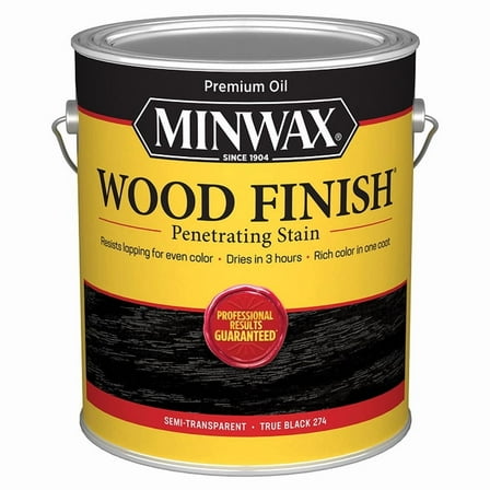 2-Pack of 1 gal Minwax 274 True Black Wood Finish Oil-Based Wood Stain