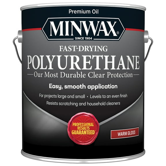 2-Pack of 1 gal Minwax 71030 Clear Fast-Drying Oil-Based Polyurethane, Gloss