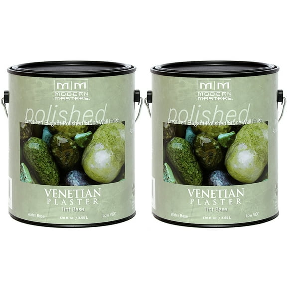 2 Pack of 1 gal Modern Masters VP100 Tint Base Venetian Plaster Water-Based Acrylic Venetian Plaster