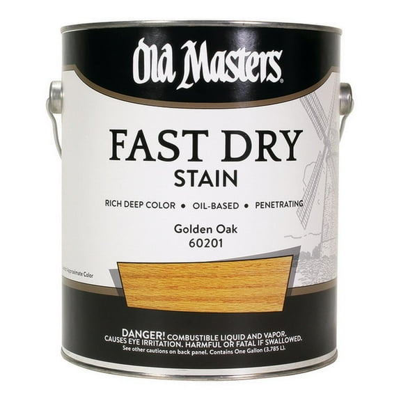 2-Pack of 1 gal Old Masters 60201 Golden Oak Fast Dry Stain Interior Oil-Based Wood Stain