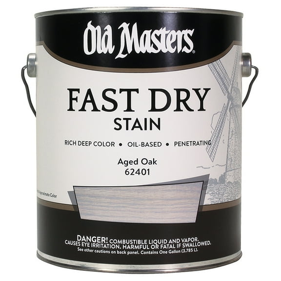 2-Pack of 1 gal Old Masters 62401 Aged Oak Fast Dry Stain Oil-Based Wood Stain