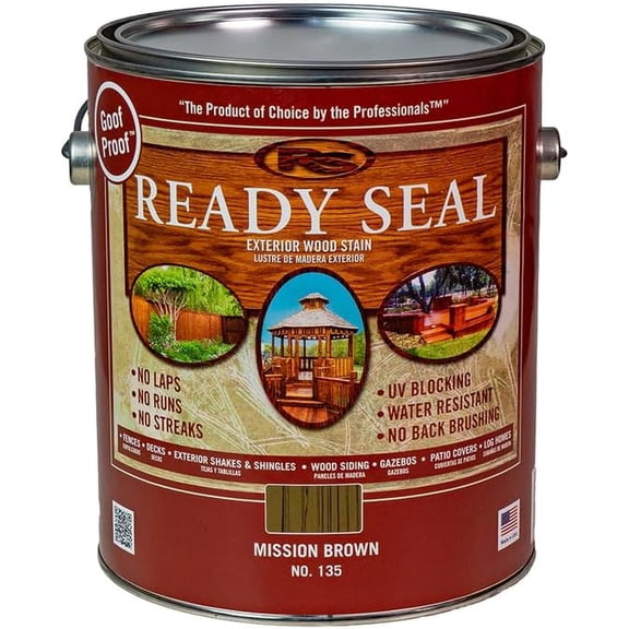 2-Pack of 1 gal Ready Seal 135 Mission Brown Exterior Stain & Sealer for Wood