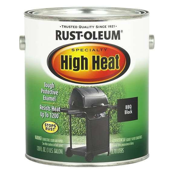 2-Pack of 1 gal Rust-Oleum 233967 Bar-B-Que Black Specialty High Heat Bar-B-Que Paint