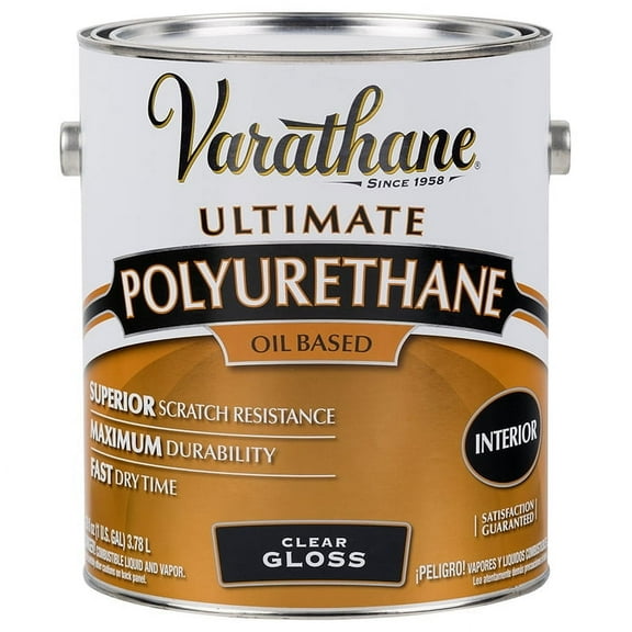 2-Pack of 1 gal Rust-Oleum 242173 Clear Varathane Oil-Based Interior Polyurethane, Gloss, 275 VOC