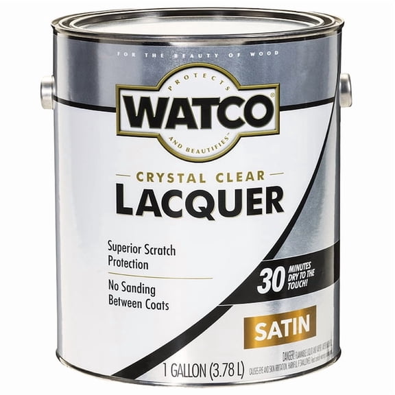 2-Pack of 1 gal Rust-Oleum 63231 Clear Watco Brushing Lacquer, Satin