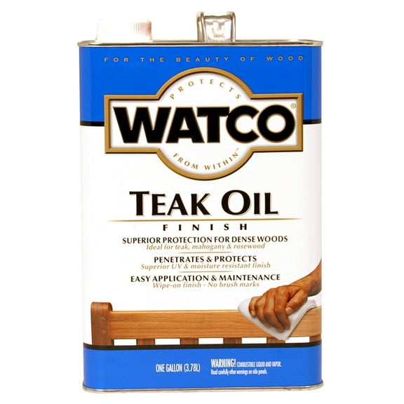 2-Pack of 1 gal Rust-Oleum 67132 Clear Watco Teak Oil Finish (350-VOC)