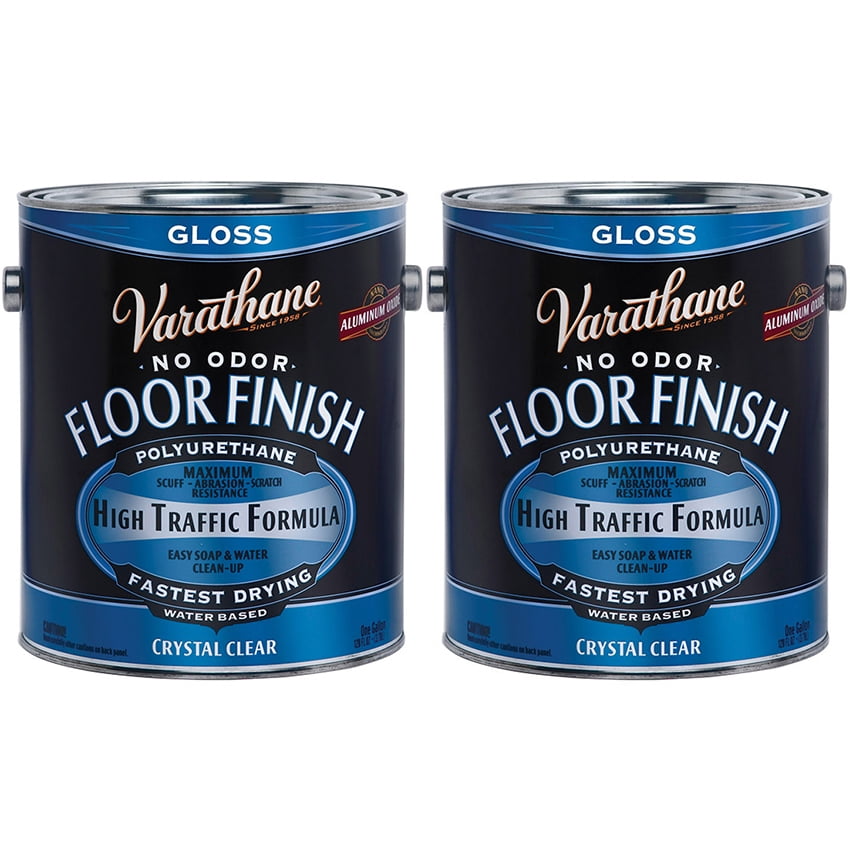 Varathane 1 gal. Clear Gloss Ultra Thick 2x Water-Based Floor Polyurethane (2-Pack)