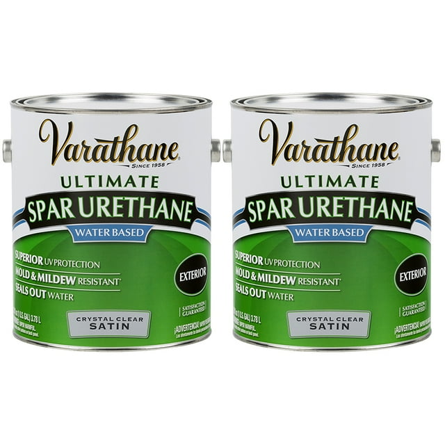 2Pack of 1 gal RustOleum Brands 250231 Clear Varathane, Diamond Water