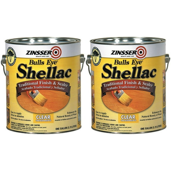 Zinsser Bulls Eye Shellac Clear Finish - 2 Pack, 1 Gal