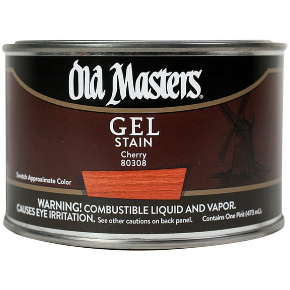 2-Pack of 1 pt Old Masters 80308 Cherry Gel Stain Oil-Based Stain