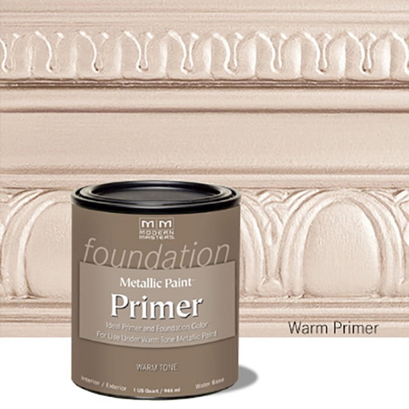 2-Pack of 1 qt Modern Masters 337171 Warm Tone Primer Metallic Paint Collection Water-Based Decorative Metallic Paint Primer