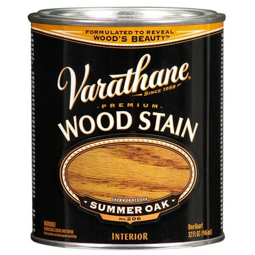 2-Pack of 1 qt Rust-Oleum 211689H Summer Oak Varathane Oil-Based Interior Wood Stain