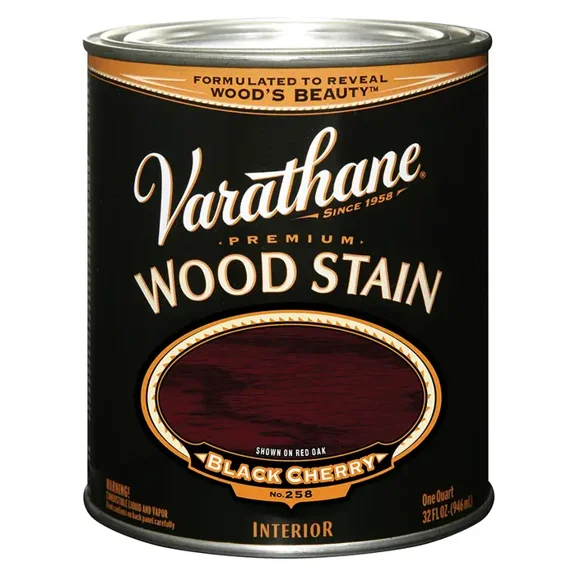 2-Pack of 1 qt Rust-Oleum 241411H Black Cherry Varathane Oil-Based Interior Wood Stain