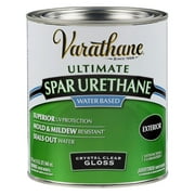 2-Pack of 1 qt Rust-Oleum 250041 Clear Varathane Water-Based Exterior Ultimate Spar Urethane, Gloss
