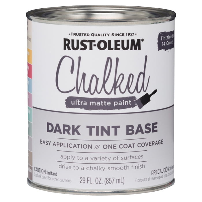 2-Pack of 1 qt Rust-Oleum 287689 Tint Base Chalked Ultra Matte Paint