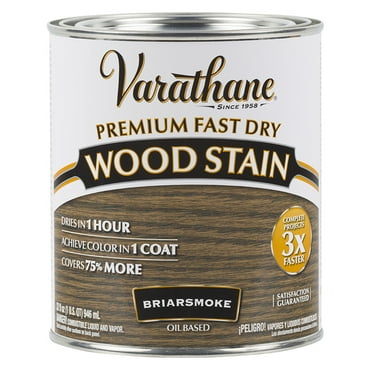 2-Pack of 1 qt Rust-Oleum 313608 Briarsmoke Varathane Premium Fast Dry Wood Stain