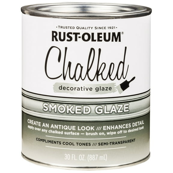 2-Pack of 1 qt Rust-Oleum 315883 Smoked Glaze Chalked Decorative Glaze