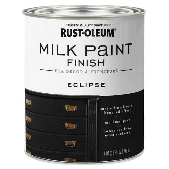 2-Pack of 1 qt Rust-Oleum 331052 Eclipse Rust-Oleum Milk Paint Finish