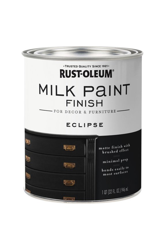2-Pack of 1 qt Rust-Oleum 331052 Eclipse Rust-Oleum Milk Paint Finish