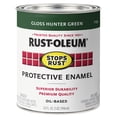 thumbnail image 1 of 2-Pack of 1 qt Rust-Oleum 7738502 Hunter Green Stops Rust Protective Enamel, 1 of 1