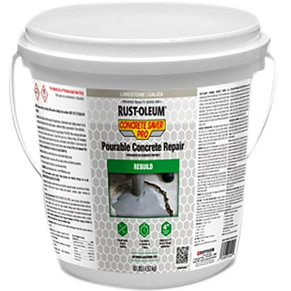 2-Pack of 10 Lbs Rust-Oleum 392533 Gray Concrete Saver Pro Pourable Concrete Repair