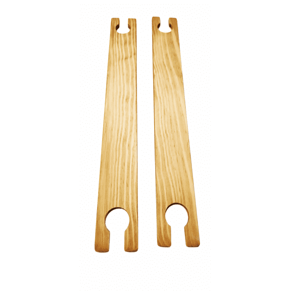 LeeKraftz 20-Inch Wooden Weaving Stick Shuttles with free 6-Inch Needle, 3-Piece Set